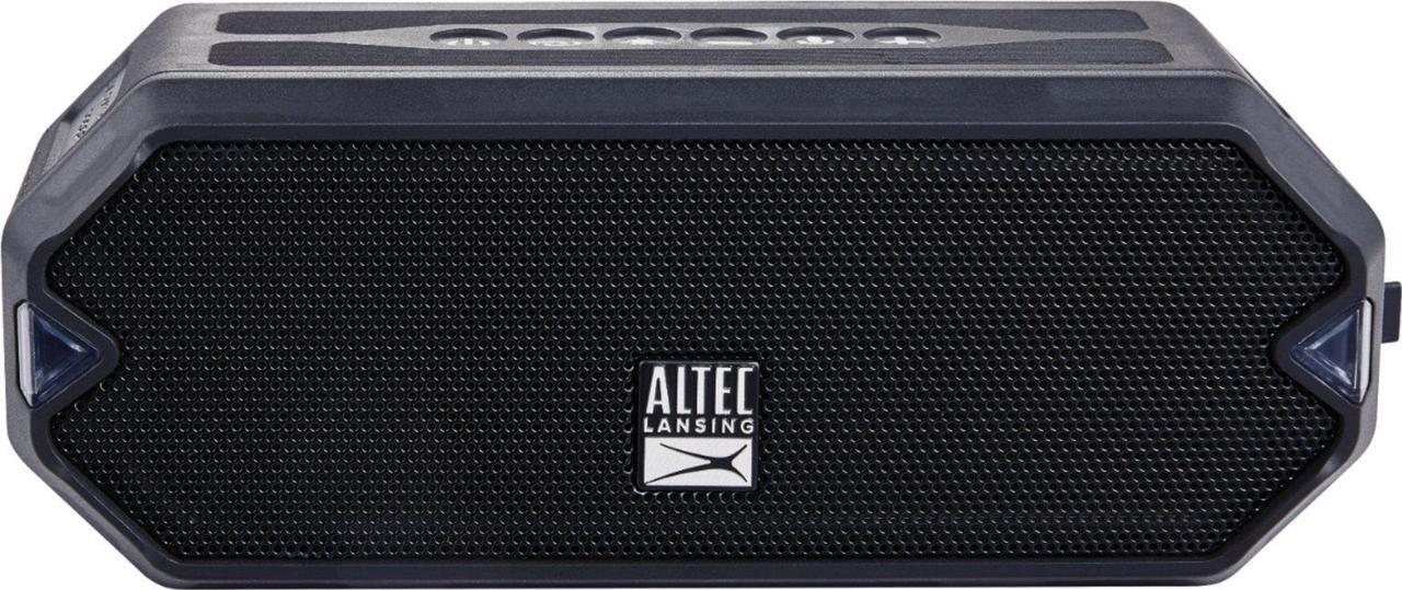 Alt view image 10 of 12 - altec lansing hydramini wireless bluetooth speaker, ip67 waterproof usb c rechargeable battery with 6 hours playtime, compact, shockproof, snowproof, everything proof (black)