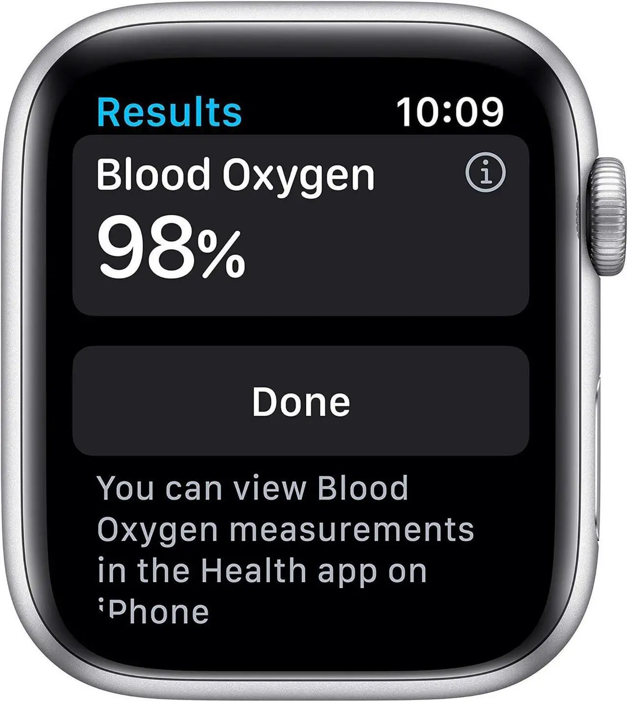 Alt view image 9 of 14 - Apple Watch Series 6 44mm Silver Aluminum Case with White Sport Band GPS M00D3LL/A A2292
