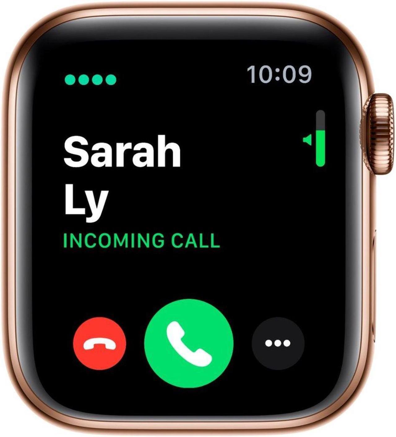 Alt view image 3 of 3 - Apple Watch Series 5 (GPS+LTE) 40MM Gold Stainless Steel Case Gold Milanese Loop