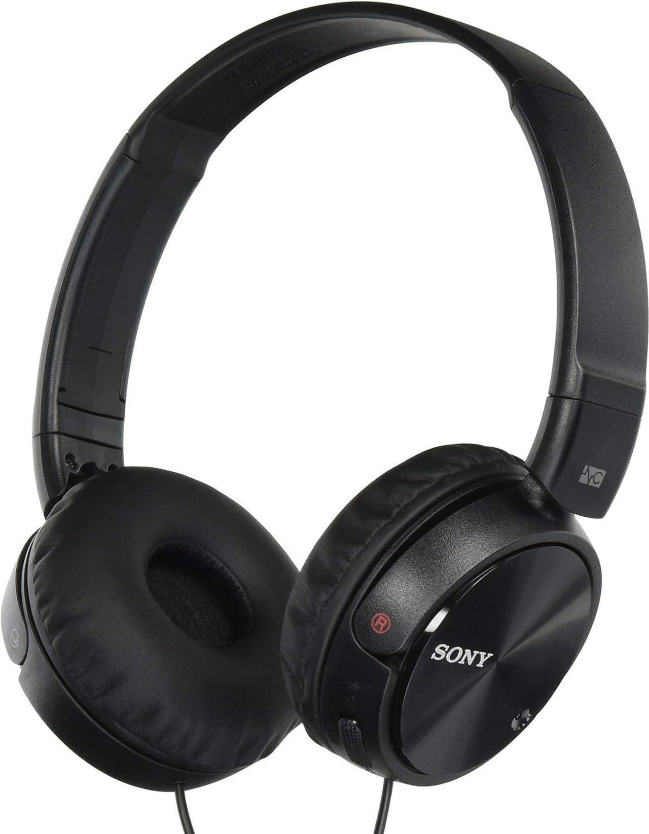 Alt view image 8 of 8 - Sony ZX Series MDR-ZX110NC Basic Noise Cancelling On-the-Head Dynamic Headphones - Black