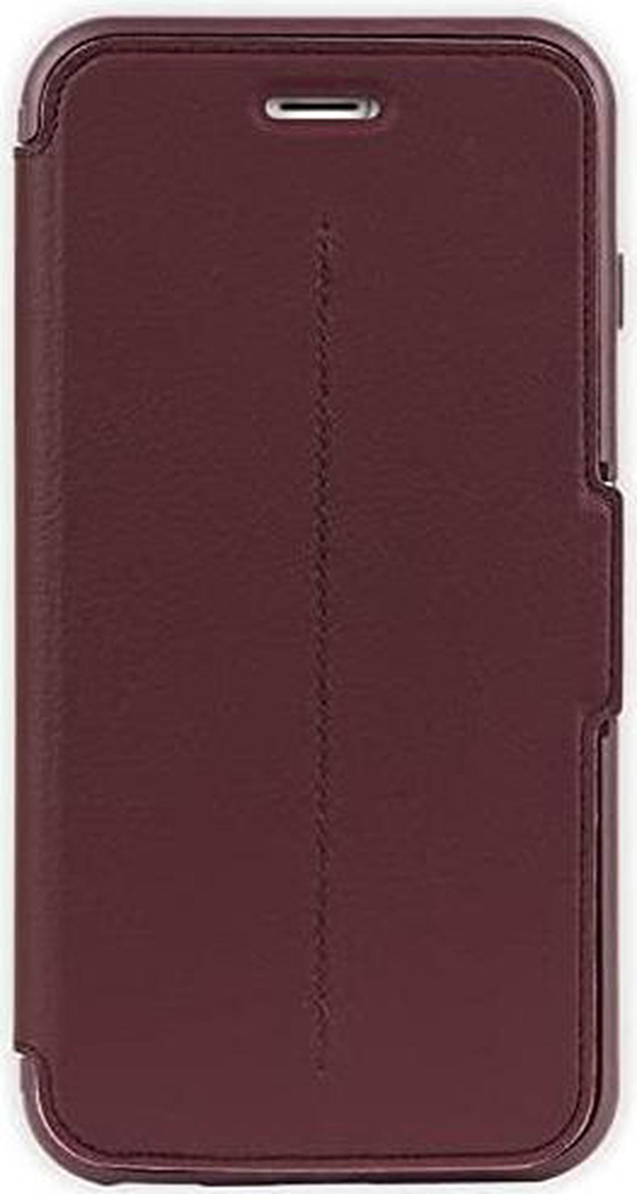 Alt view image 5 of 5 - OTTERBOX STRADA SERIES iPhone 6 PLUS/6S PLUS Case - Retail Packaging - CHIC REVIVAL (WARM BLACK/MAROON)