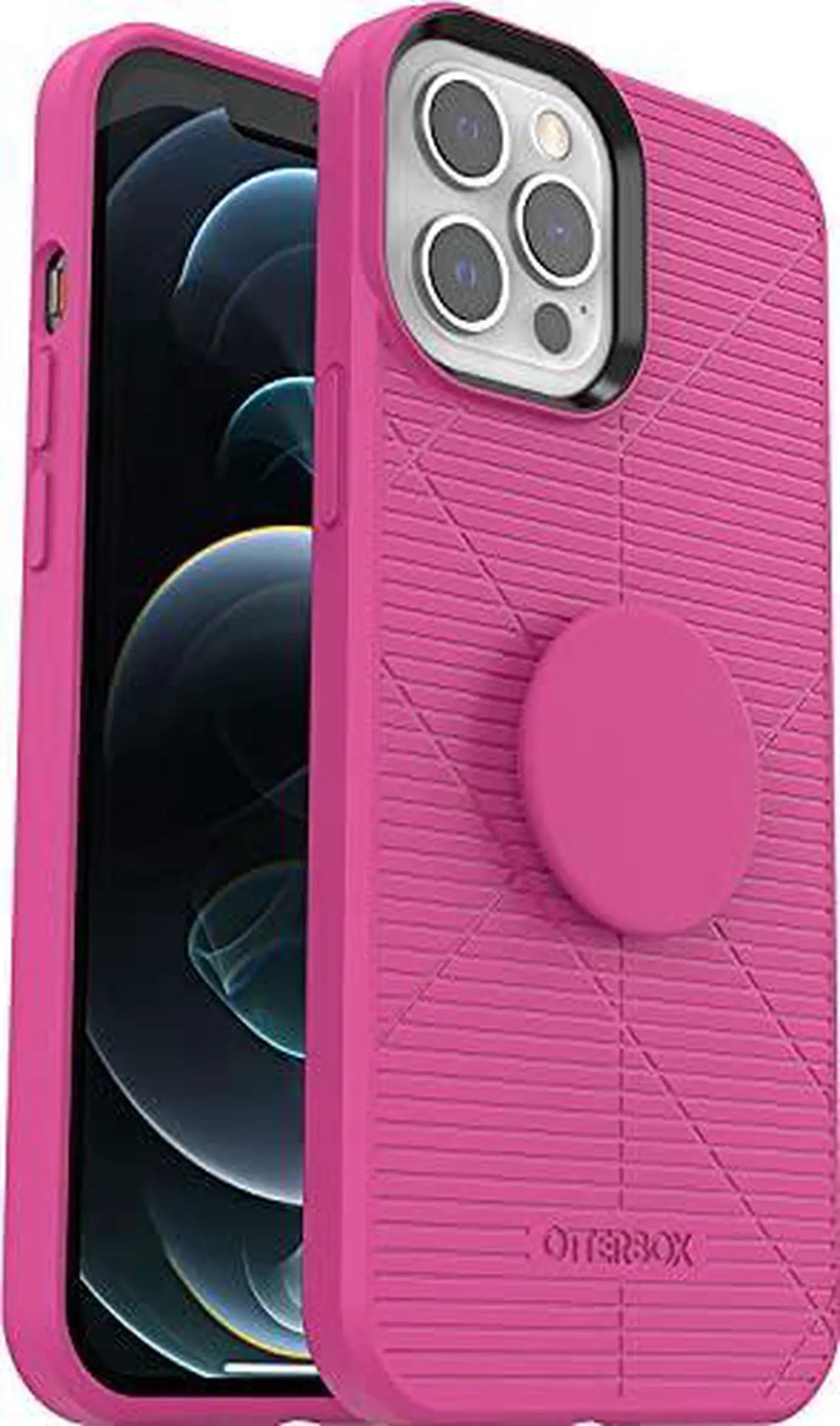 Alt view image 5 of 5 - OtterBox 77-80505 Otter Plus Pop Reflex Series Case for iPhone 12 Pro Max - Pink