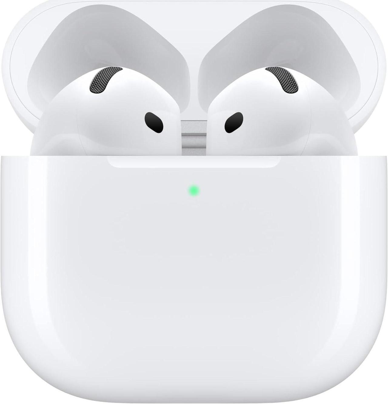 Alt view image 2 of 7 - Apple AirPods 4 with Active Noise Cancellation - White