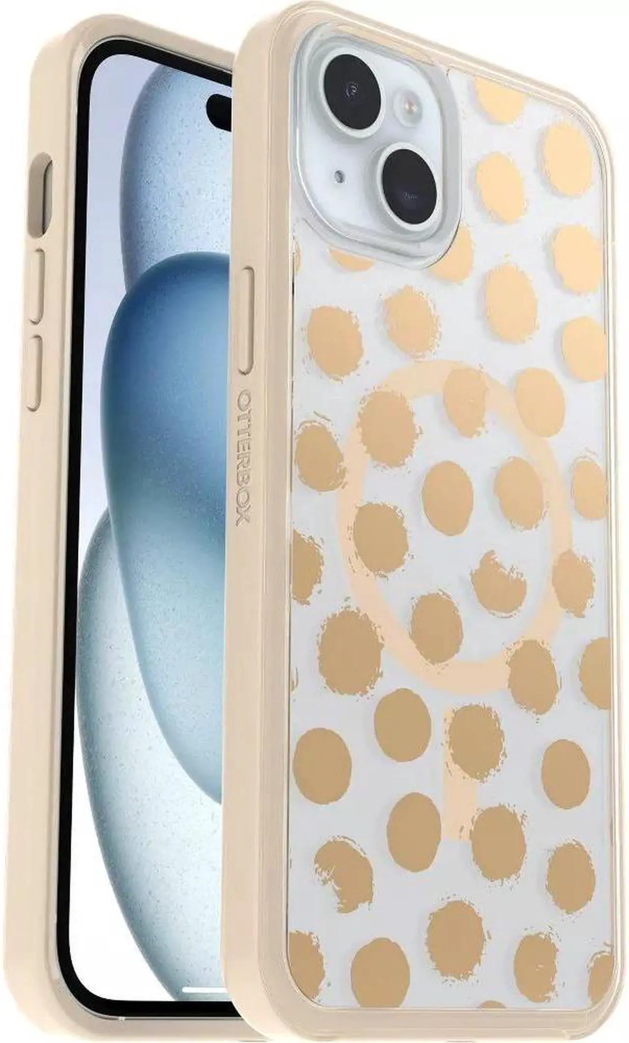 Alt view image 3 of 3 - OtterBox SYMMETRY SERIES Clear Case for iPhone 15 Pro - Dotting Around