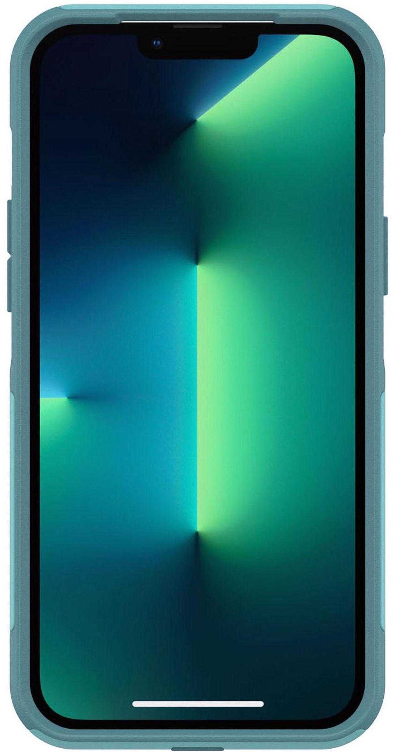 Alt view image 3 of 3 - OtterBox COMMUTER SERIES Case for iPhone 13 Pro Max/12 Pro Max - Riveting Way (Teal)