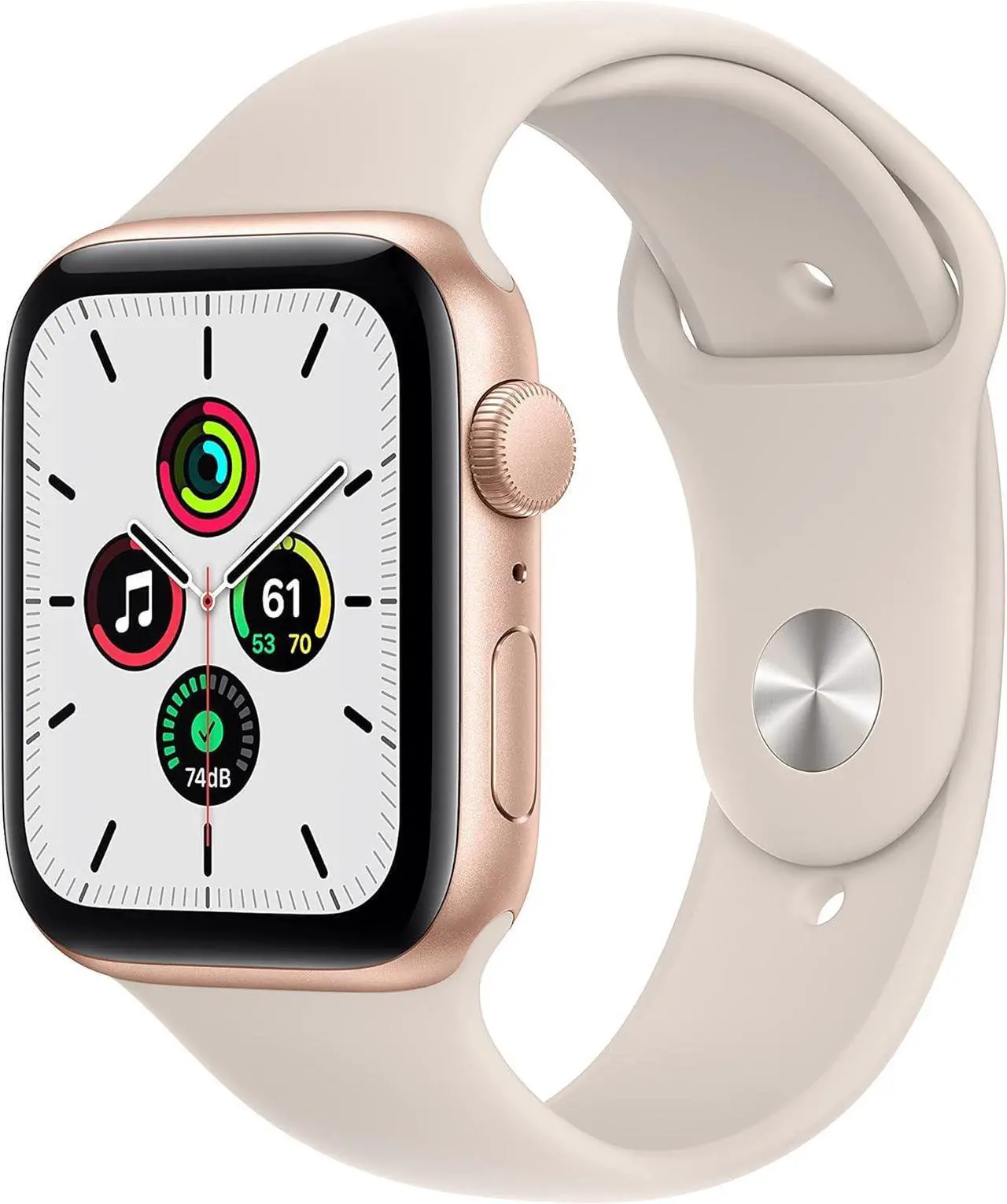 Main image of Apple Watch Series SE (GPS) 44MM Gold Aluminum Case Starlight Sport Band