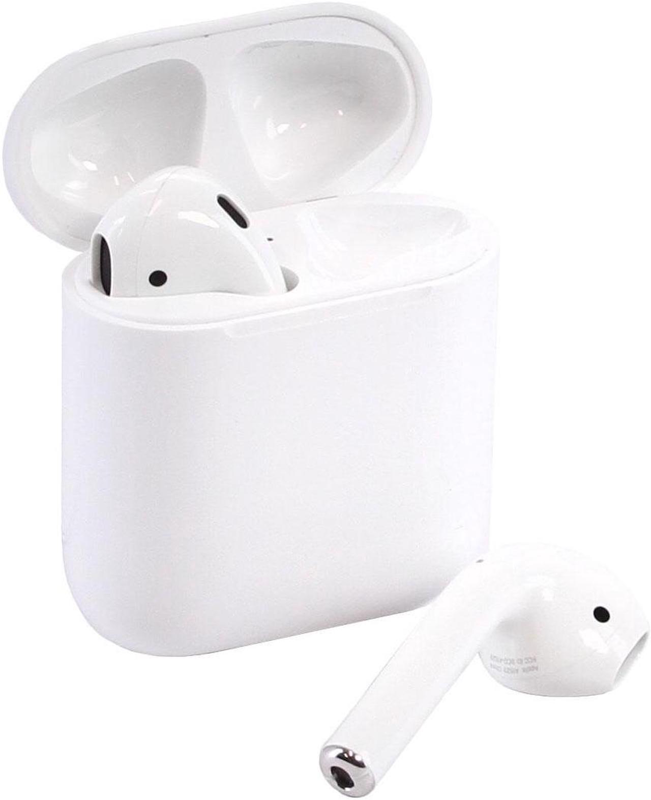 Alt view image 3 of 15 - Apple AirPods 2 White with Wireless Charging Case In Ear Headphones MRXJ2AM/A
