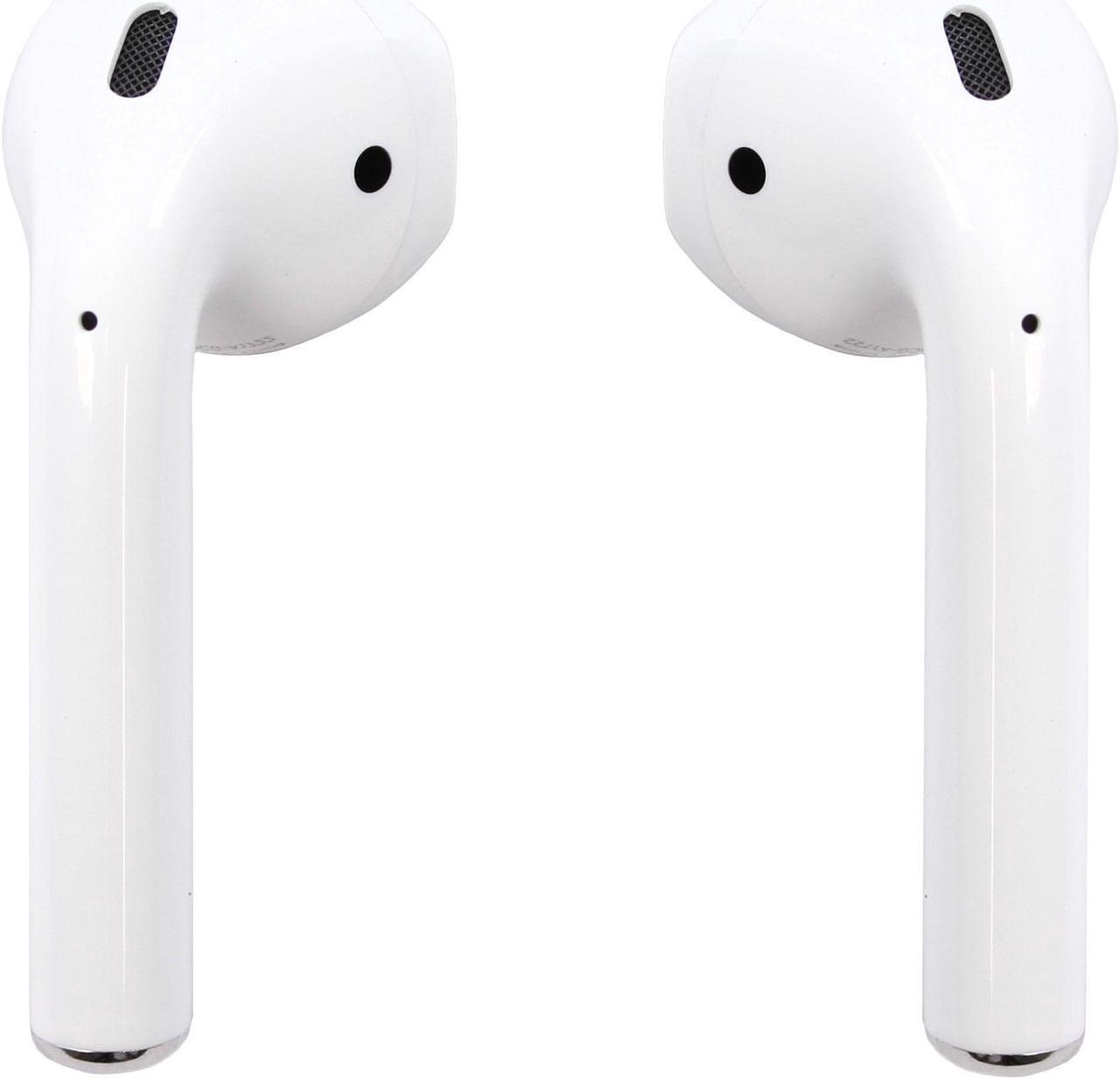 Alt view image 4 of 15 - Apple AirPods 2 White with Wireless Charging Case In Ear Headphones MRXJ2AM/A