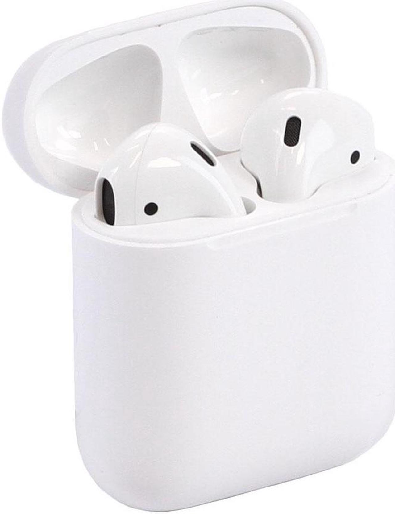 Alt view image 6 of 15 - Apple AirPods 2 White with Wireless Charging Case In Ear Headphones MRXJ2AM/A