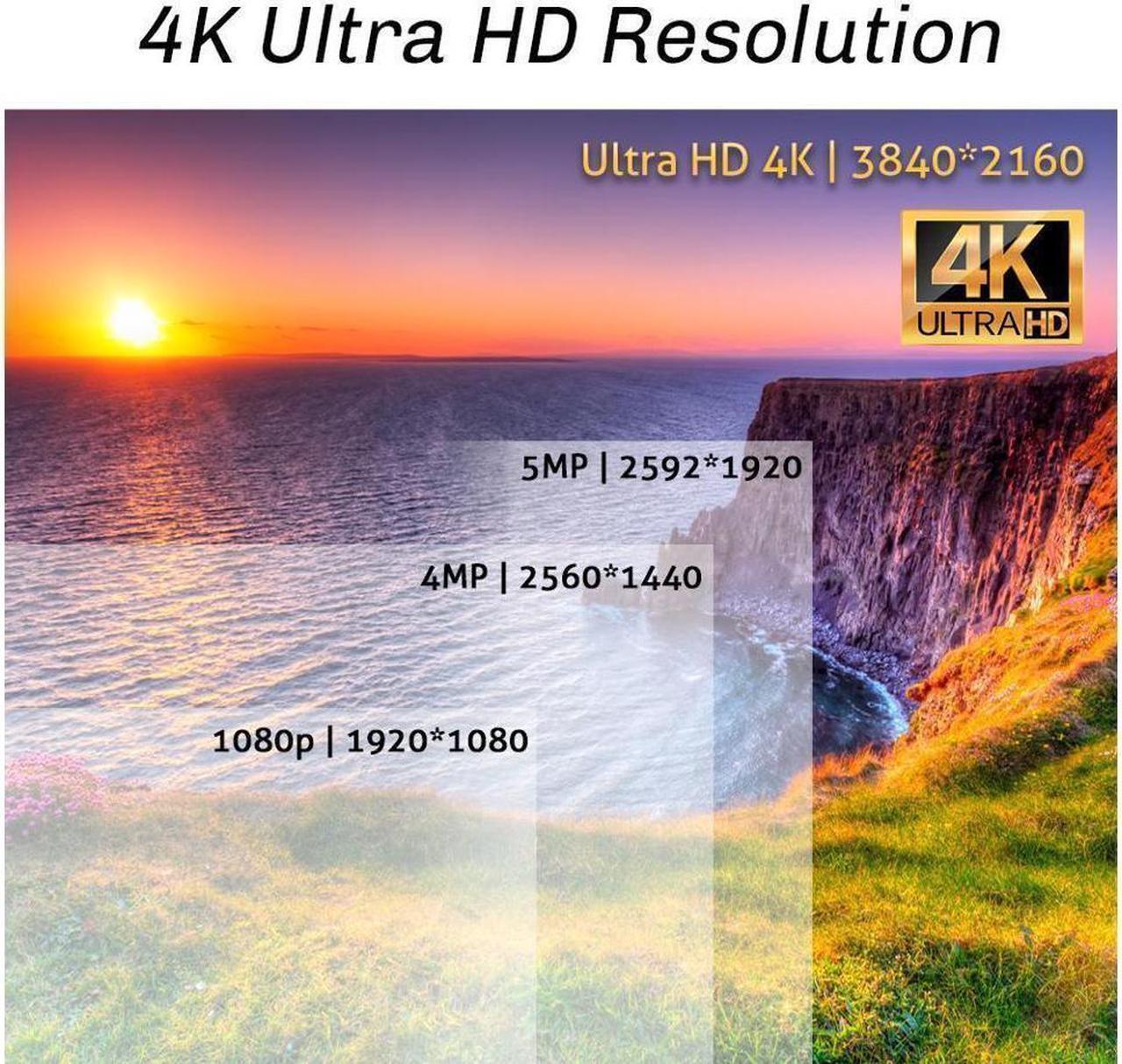 Alt view image 4 of 7 - GW Security 4K (8MP) Smart AI Spotlight Color Night Vision Security Camera System, 32 Channel H.265+ 8MP NVR, 32 x UHD 4K POE Microphone 2.8-12mm Varifocal Lens Human Detection Bullet Camera