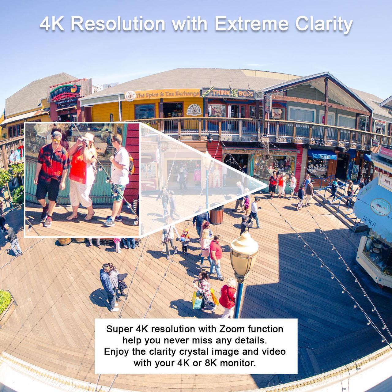 Alt view image 6 of 7 - GW 4K UltraHD 8MP Security Camera System, 8-channel H.265 UHD 4K NVR, 8 x 4K 8 Megapixel Waterproof Bullet PoE IP Cameras, Smart AI Face Recognition Human/Vehicle Detection, 2TB HDD