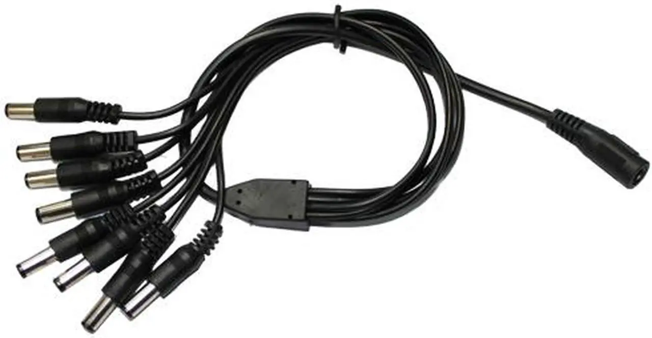 Main image of GW 1 to 8 Way Power Splitter Adapter Cable Cord For Surveillance CCTV Security Camera