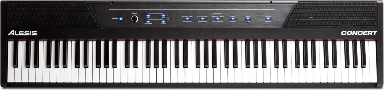 Alt view image 2 of 13 - Alesis Concert 88-Key Digital Piano with Full-Sized Keys