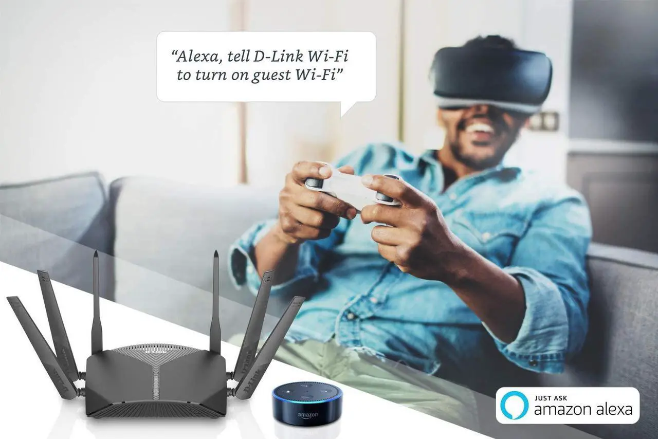 Alt view image 4 of 20 - D-Link WiFi Router AC3000 Mesh Smart Internet Network Works with Alexa & Google Assistant, MU-MIMO Tri Band Gigabit Gaming Mesh (DIR-3040-US)