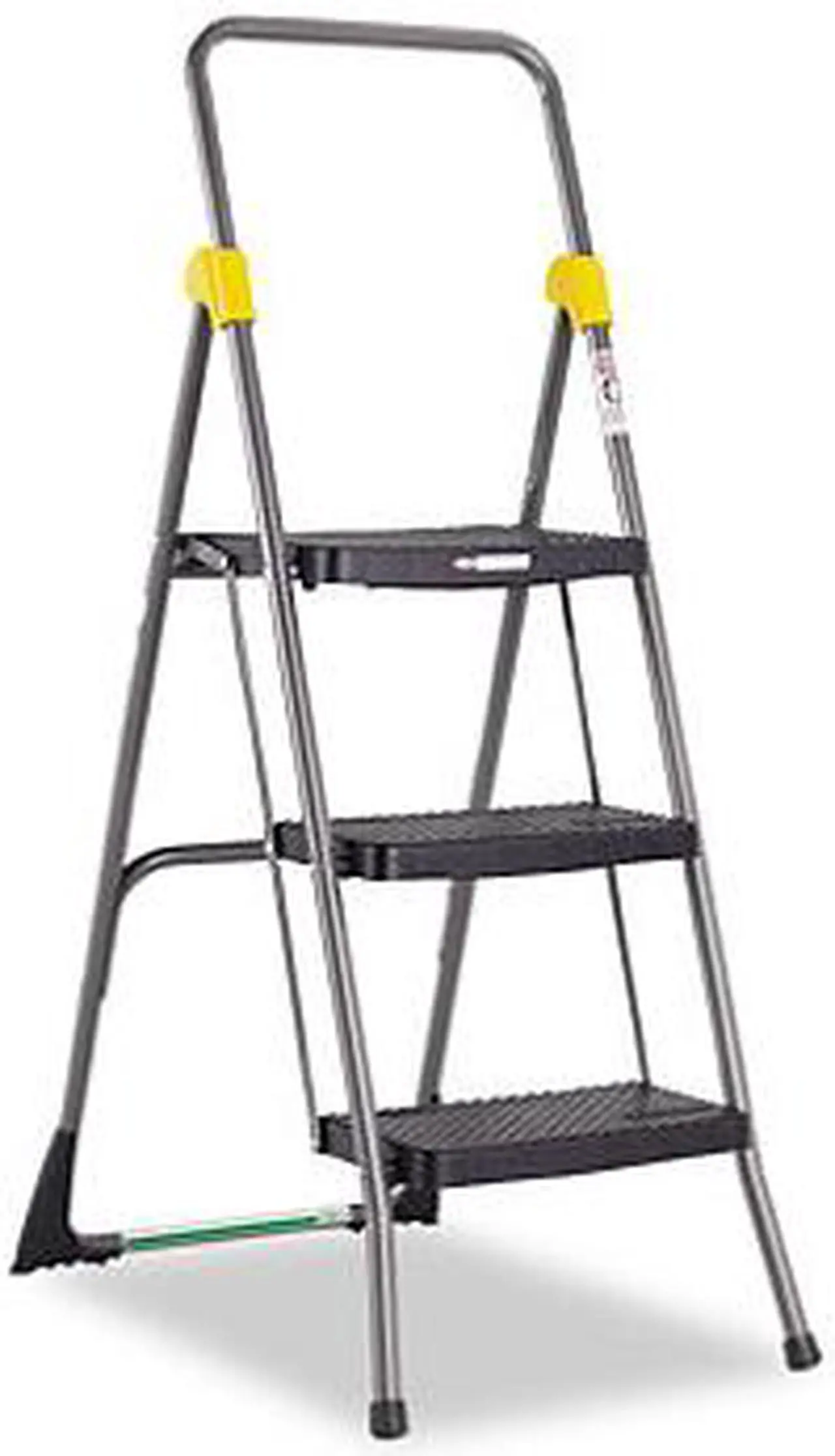 Main image of Cosco Commercial 3-Step Folding Stool 300lb Cap 20 1/2w x 32 5/8d x 52 1/8h Gray