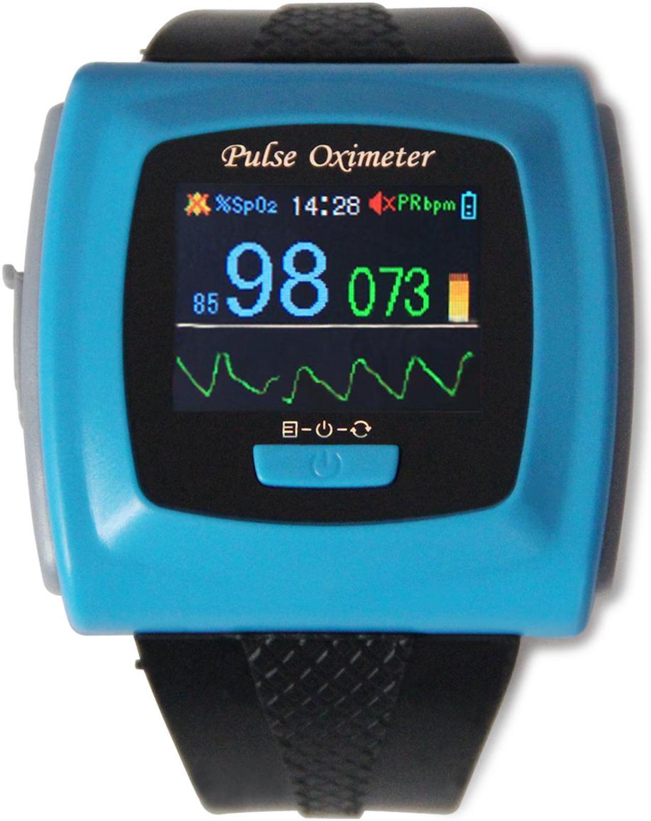 Alt view image 2 of 6 - CONTEC FDA Proved Wrist Fingertip Pulse Oximeter, Blood oxygen SpO2 Monitor,PR,heart rate Monitor,CMS50F with PC software