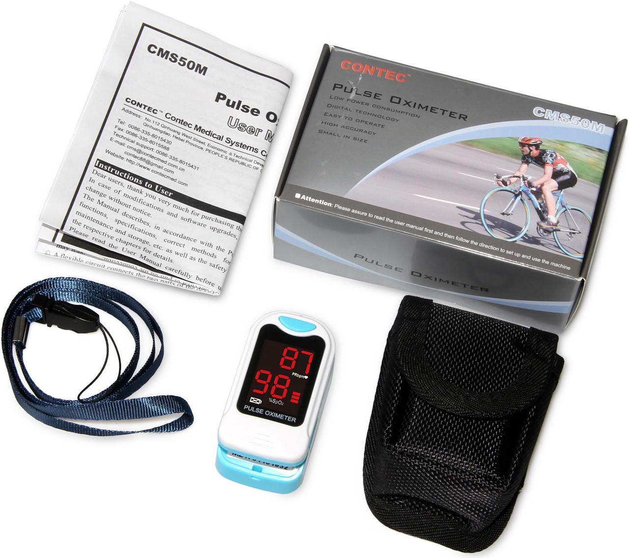 US Seller LED Fingertip Pulse Oximeter - Spo2 Monitor Finger pulse oximeter Pulse Rate Monitor with black carring bag