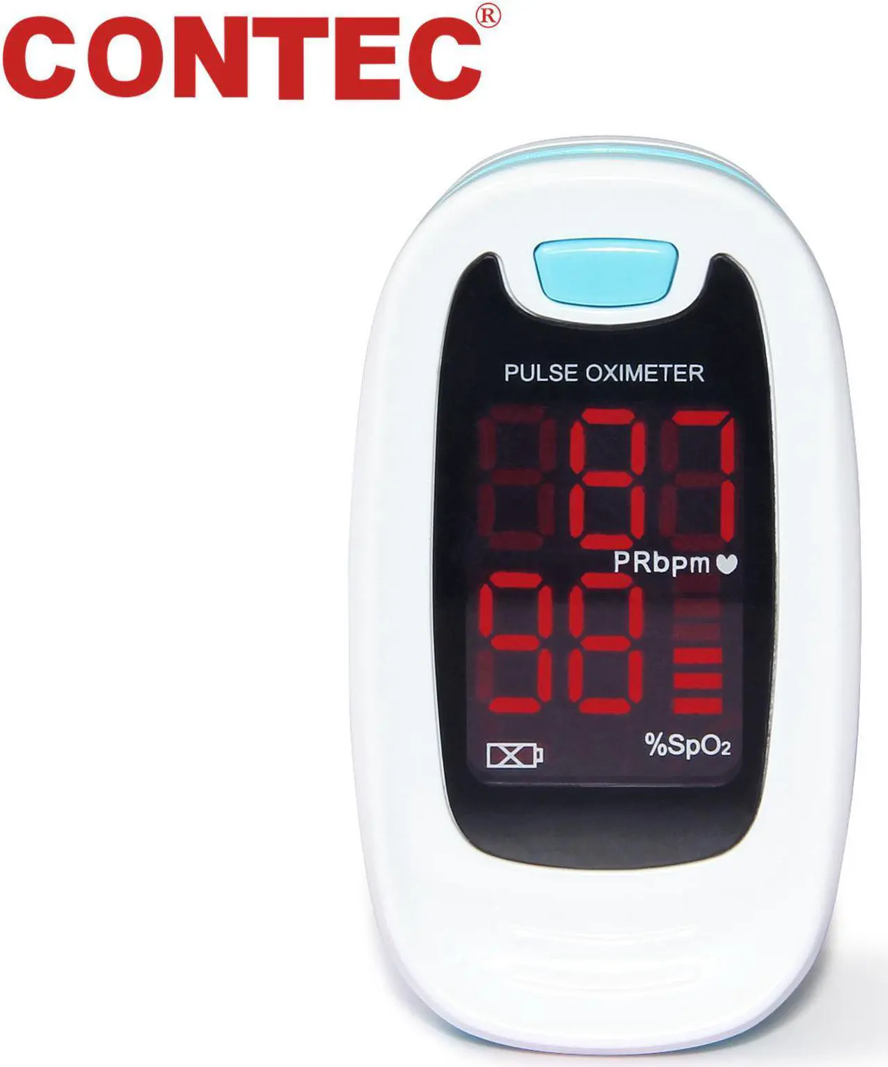 Alt view image 3 of 7 - CONTEC Finger Pulse Oximeter LED Blood Oxygen Saturation Monitor Heart Rate Monitor