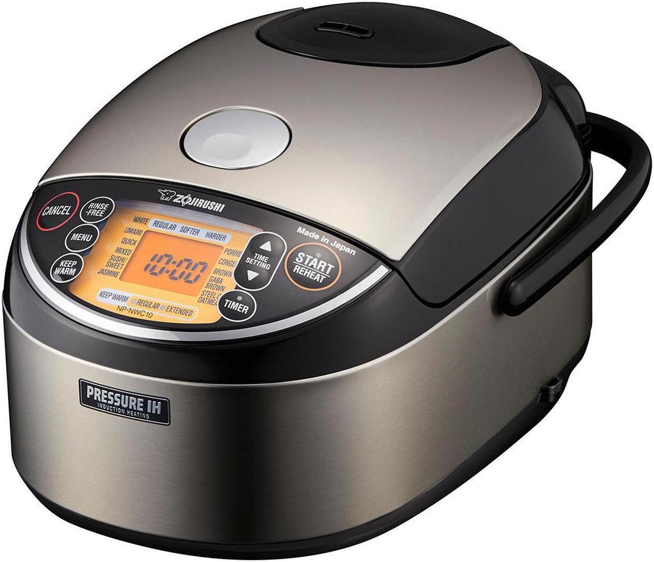 ZOJIRUSHI ZO-NP-NWC10XB - Zojirushi Pressure Induction Heating Rice Cooker & Warmer - 5.5Cup