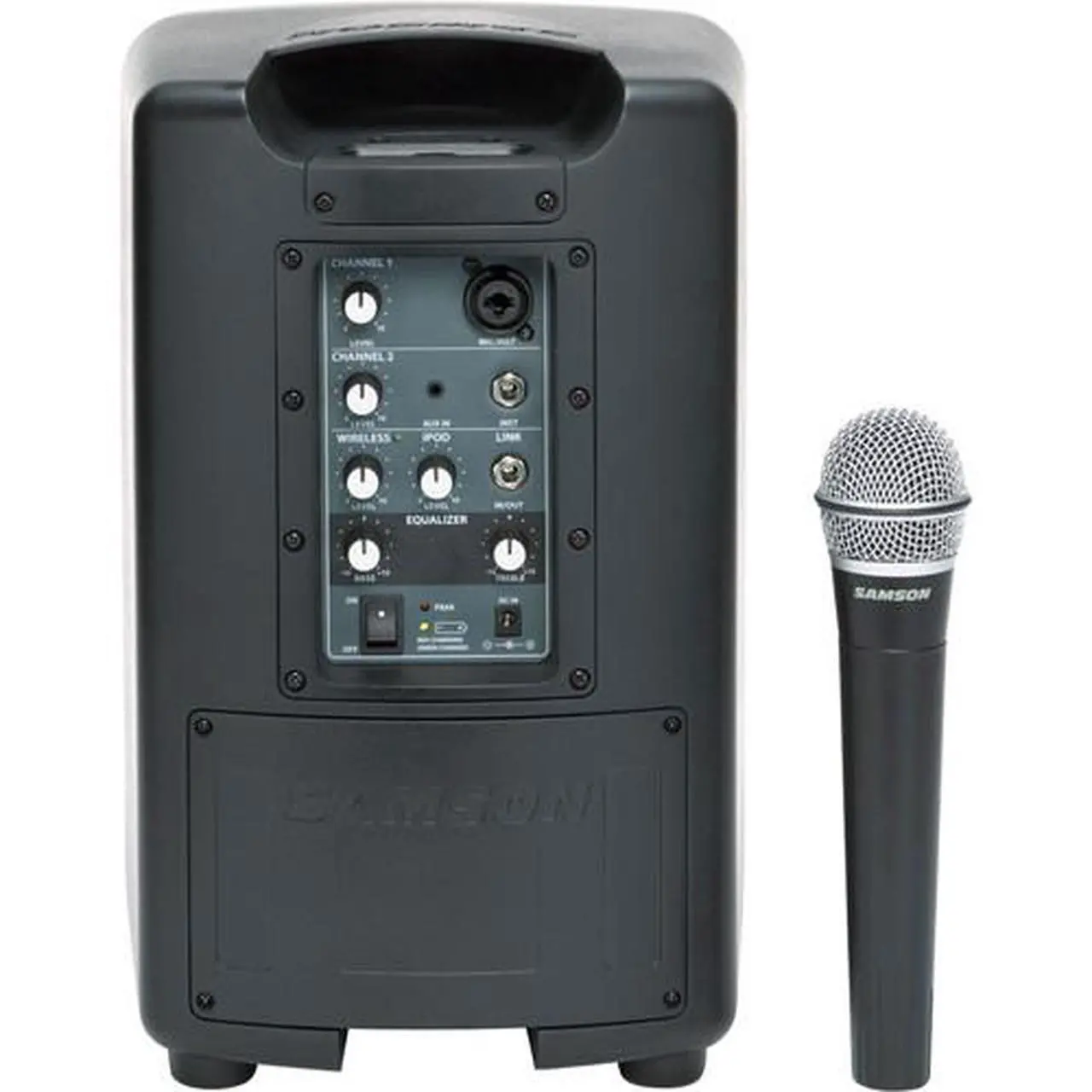 Alt view image 6 of 10 - Samson XP40iw Portable PA System w/ Microphone