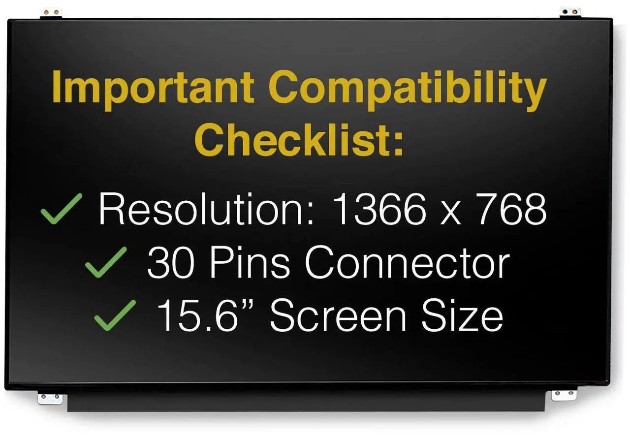 Alt view image 3 of 6 - LCDBros Replacement Screen For HP 15-BS003LA 30 Pins HD 1366x768 Glossy LED LCD With Tools