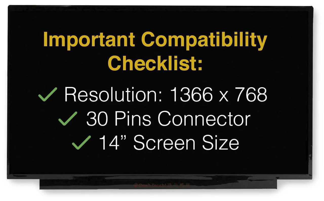 Alt view image 3 of 6 - LCDBros Replacement Screen For HP L07734-J91 30 Pins HD 1366x768 Matte LED LCD With Tools & Tape