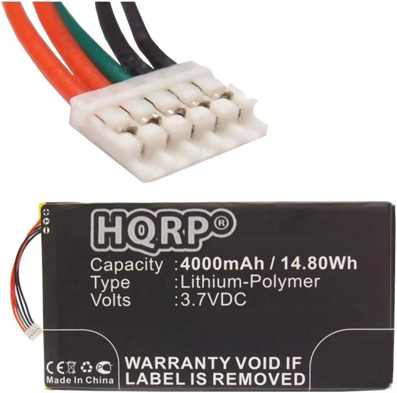Main image of HQRP 4000mAh Battery for Barnes & Noble NOOK HD 7" 8GB Tablet BNRV400 BNTV400 BNA-B0002 L83-4977-266-01-4 9781400698981 + HQRP Coaster