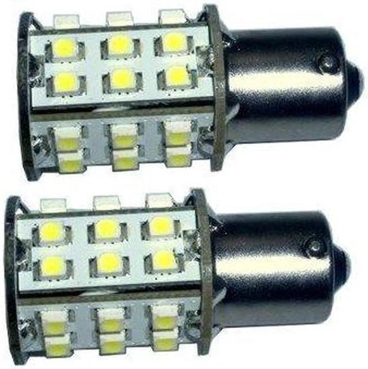 HQRP BA15s SMD 2835 3W 12V 24V LED Bombilla Para # 93 1141 1156 1073
