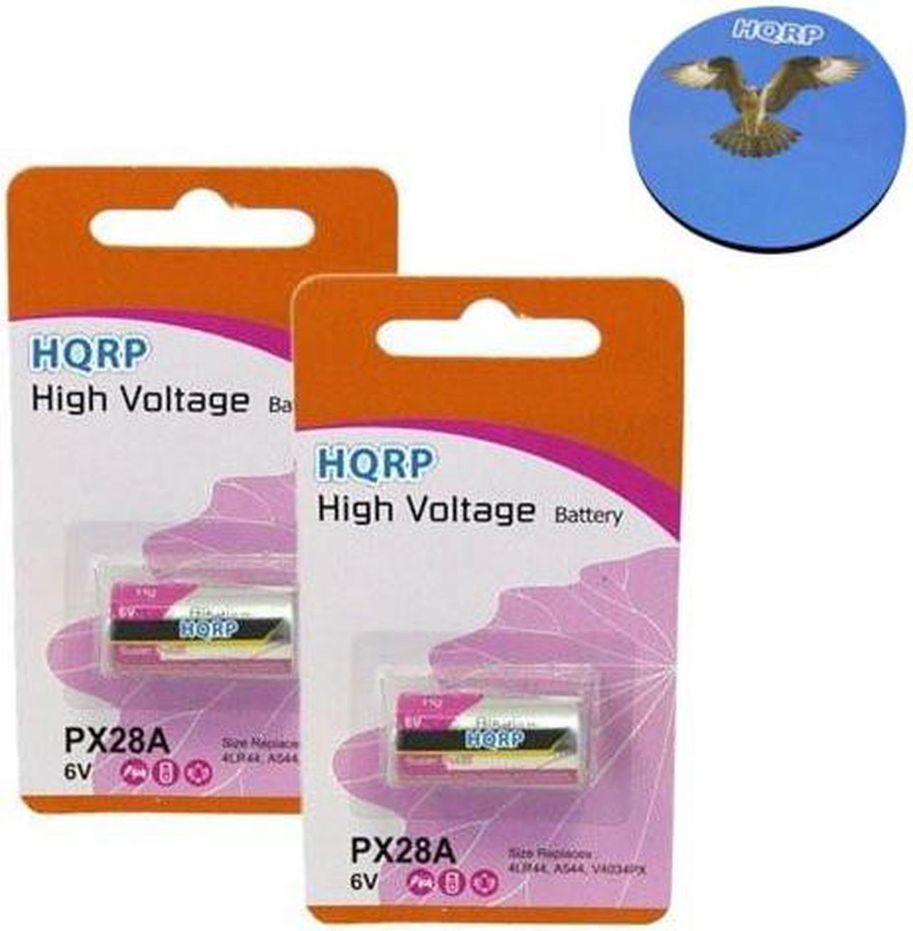 Main image of HQRP 2-Pack 6-Volt Battery for Innotek SD-2000 / SD-2000E / SD-2000-22 Receiver Dog Collar + HQRP Coaster