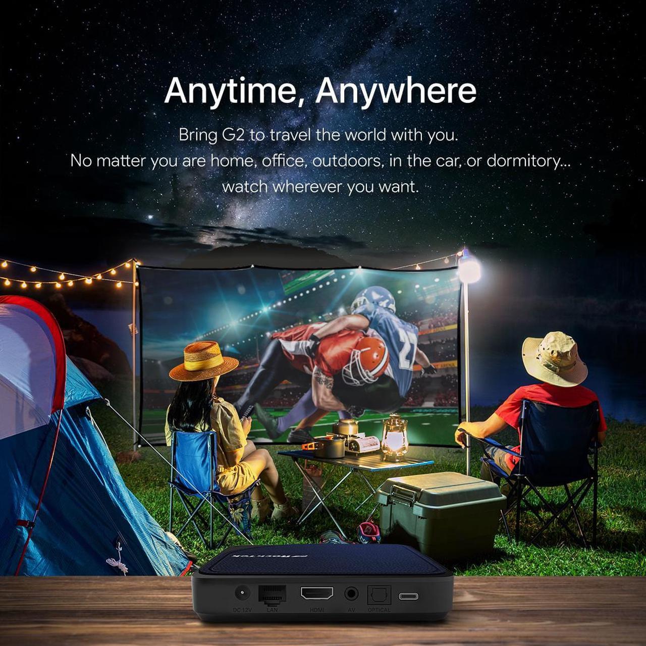 Alt view image 6 of 7 - ROCKTEK G2 4K Streaming Box | Android TV Game Console (Bluetooth/WLAN) | 4K HDR | Google Assistant | Netflix / Disney+ / HBO Max / Prime Video Support