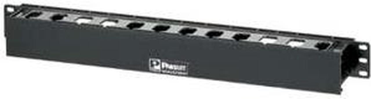 Alt view image 2 of 6 - Panduit WMPLFSE PANDUIT PatchLink Horizontal Cable Manager - Cable Manager - Black - 1U Rack Height - 19" Panel Width