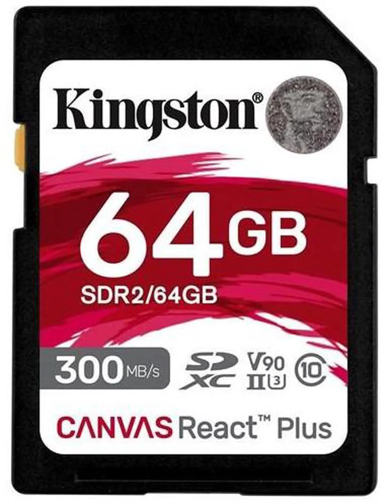 Alt view image 6 of 8 - Kingston Canvas React Plus 64GB Secure Digital Extended Capacity (SDXC) Flash Card Model SDR2/64GB