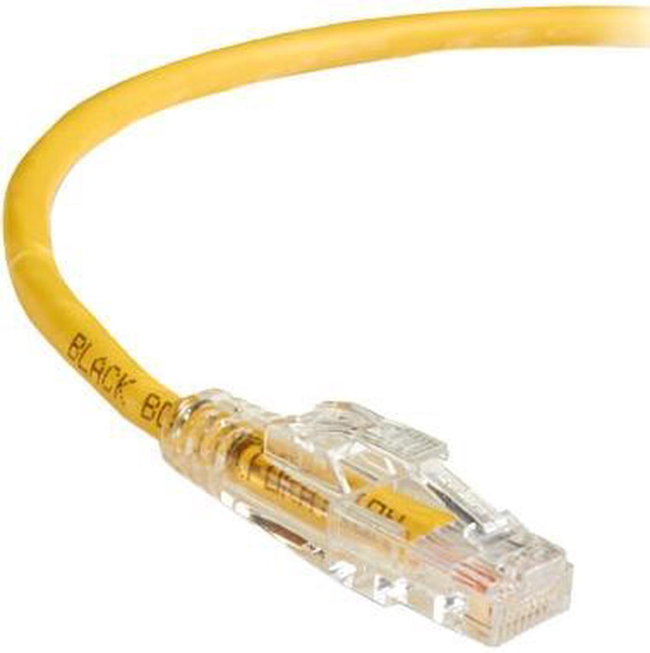 Alt view image 9 of 9 - Black Box GigaTrue 3 CAT6 550-MHz Lockable Patch Cable (UTP), Yellow, 5-ft. (1.5-m)