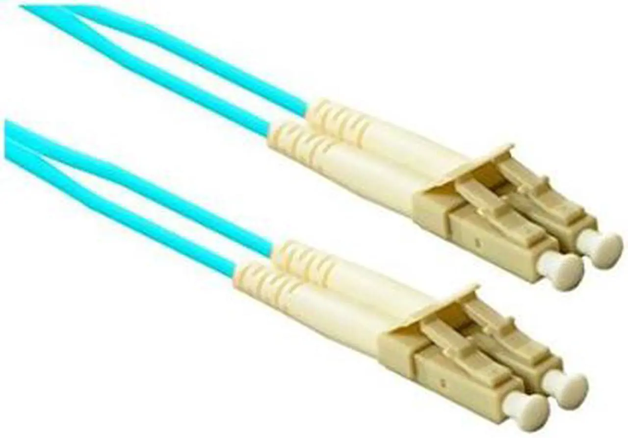 Alt view image 4 of 4 - ENET 10M LC/LC Duplex Multimode 50/125 10Gb OM4 or Better Aqua Laser Optimized Multi-Mode (LOMM) Fiber Patch Cable 10 meter LC-LC Individually Tested