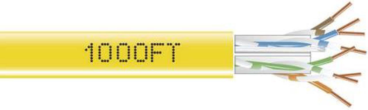 Alt view image 11 of 11 - Black Box EYN852A-PB-1000 CAT5e 350-MHz Solid Bulk Cable - Unshielded, CMP, Plenum, White, 1000 ft. Pull Box
