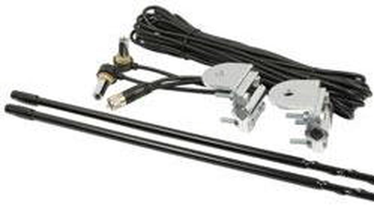 Alt view image 11 of 11 - ROADPRO R RPPS-24KB 4FT DUAL ANTENNA KIT  BLACK