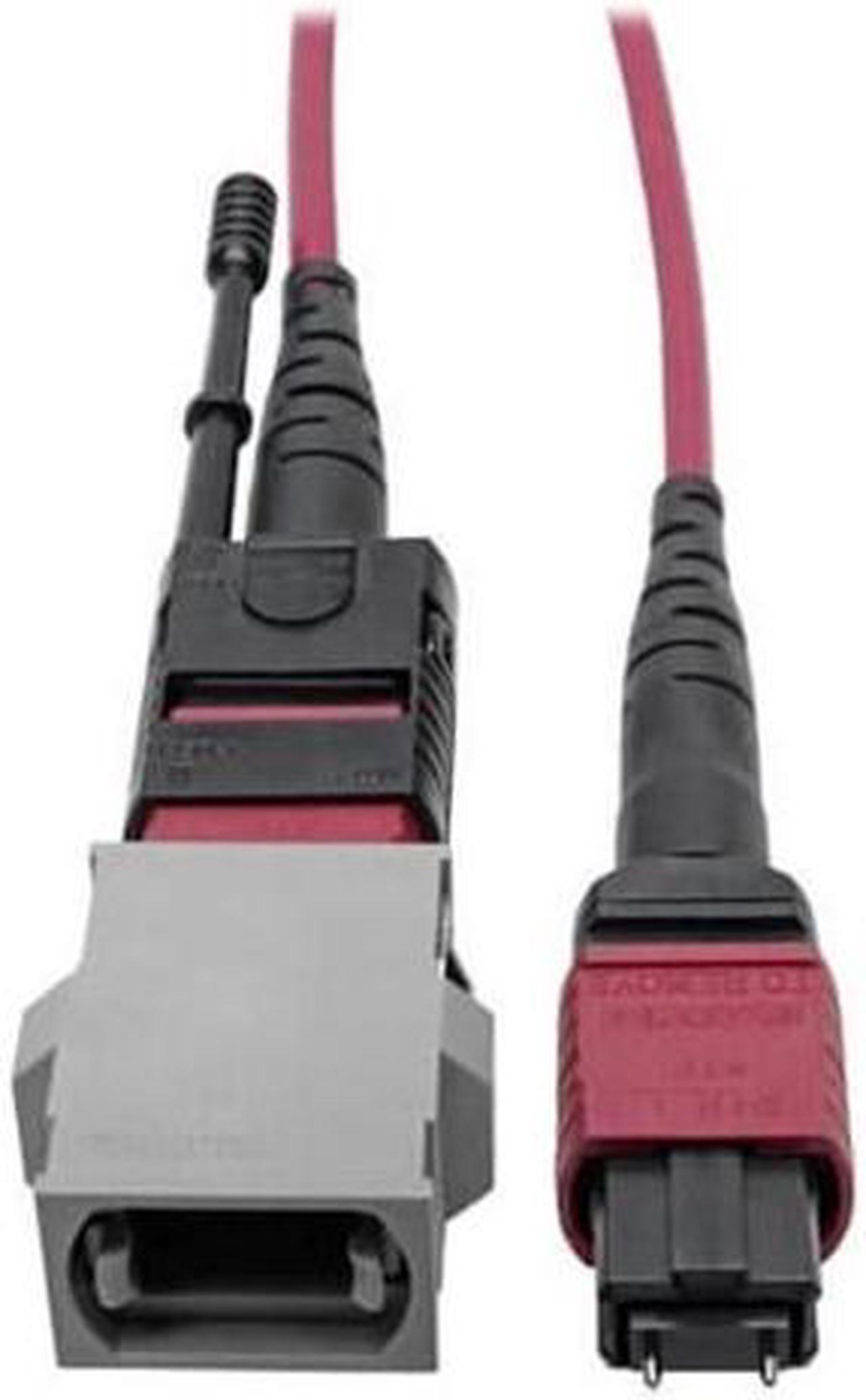 Alt view image 6 of 6 - Tripp Lite N846-08N-A2B 8" MTP/MPO Parallel Optics Base-8 Migration Fiber Adapter, Polarity A to B, 12 Fiber, 40 / 100 GbE, OM4 Male to Female