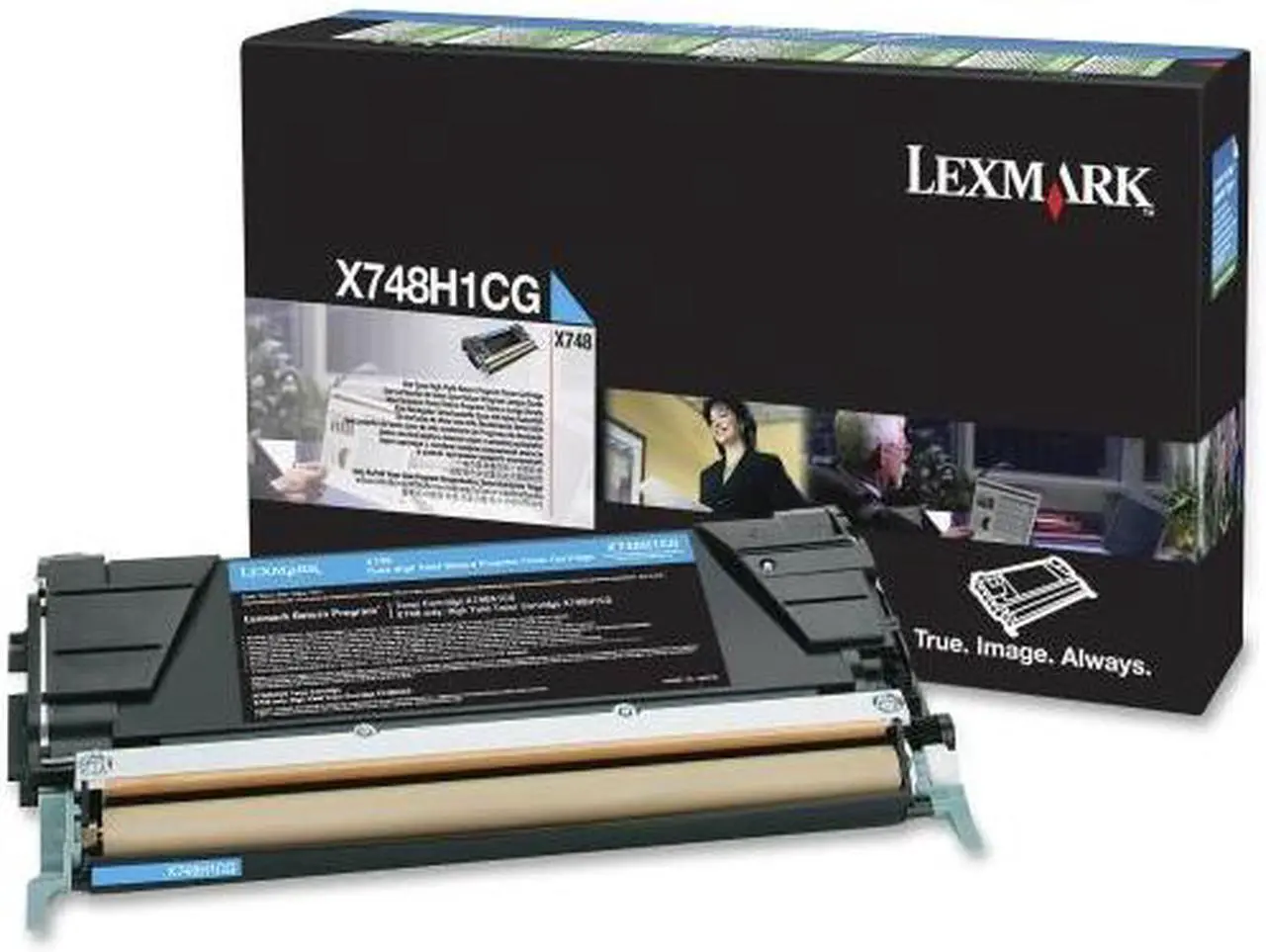 Alt view image 12 of 18 - Lexmark X748H1CG High-Yield Toner 10000 Page-Yield Cyan