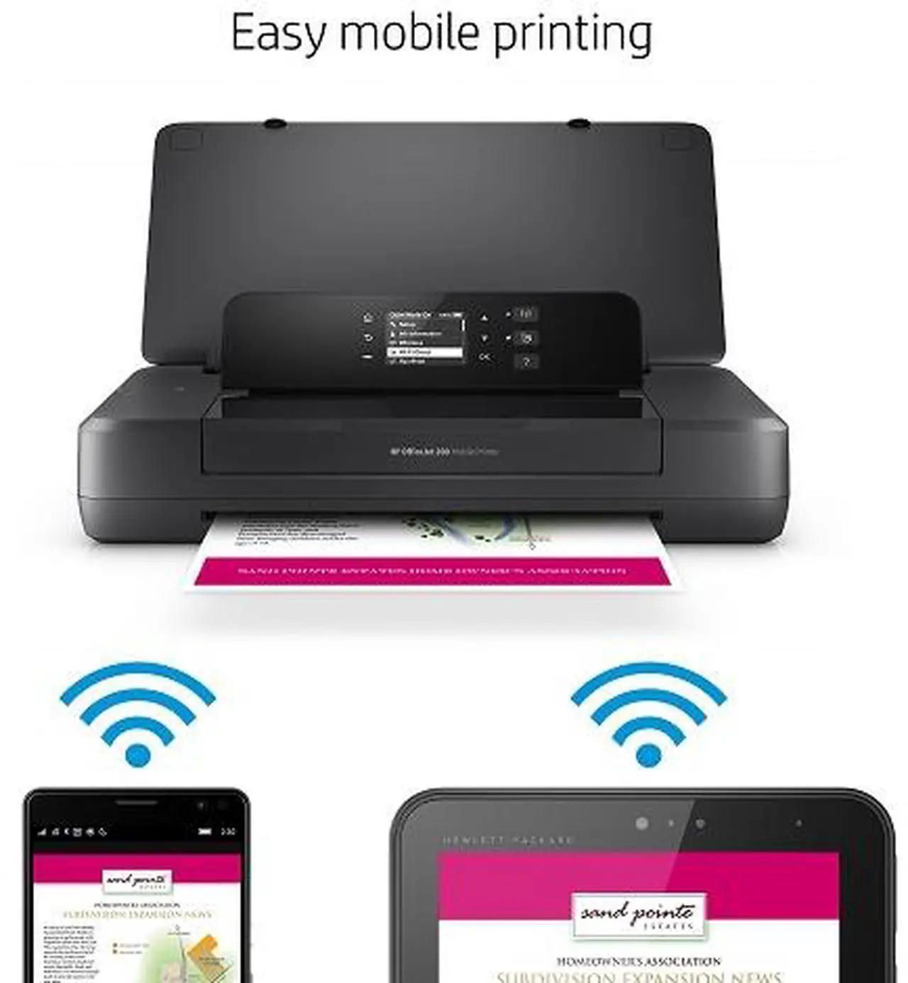 Alt view image 3 of 4 - HP OfficeJet 200 Mobile Printer CZ993A#B1H 4800 x 1200 dpi