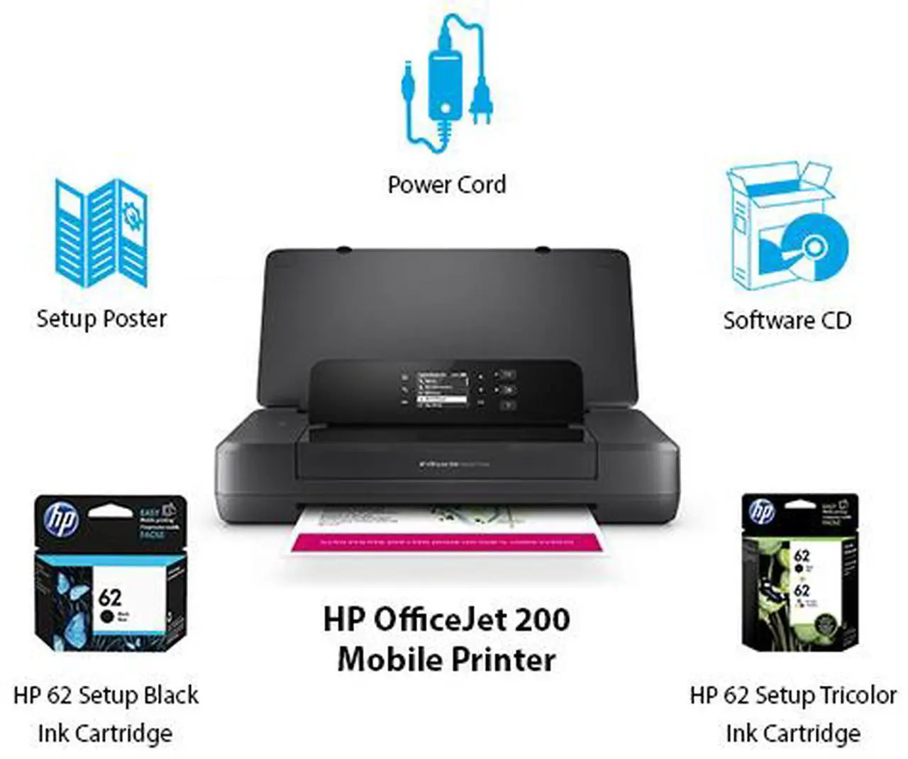 Alt view image 4 of 4 - HP OfficeJet 200 Mobile Printer CZ993A#B1H 4800 x 1200 dpi