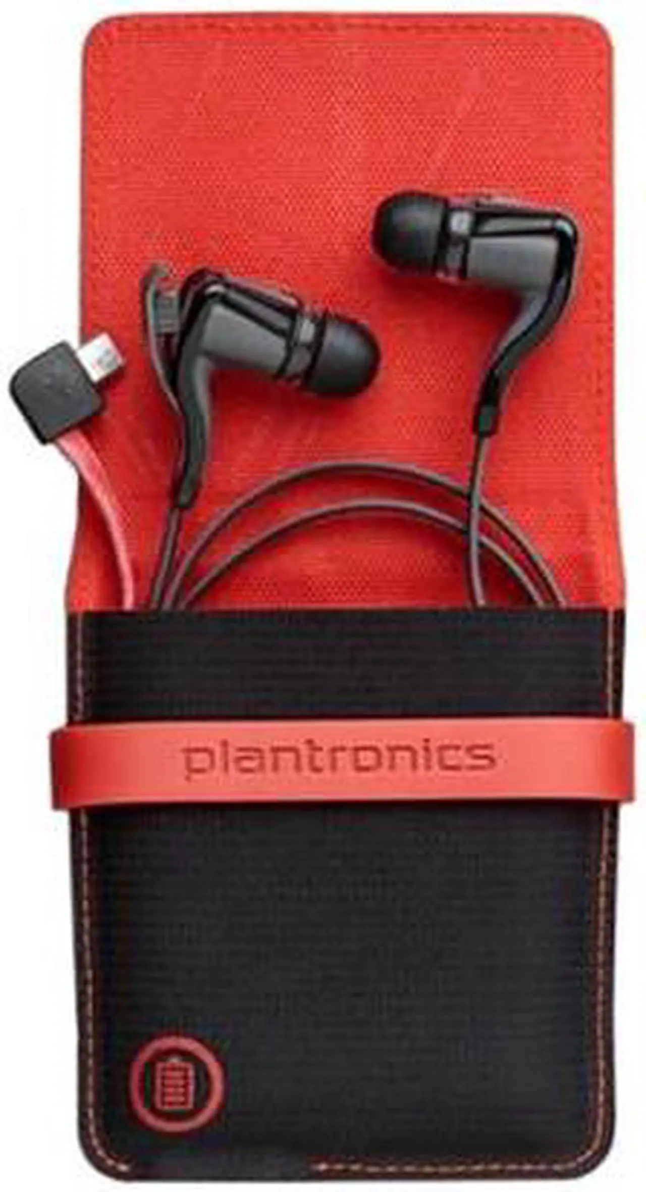 Alt view image 4 of 4 - Plantronics Backbeat GO 2 Bluetooth Headset (Black) w/ Charging Case