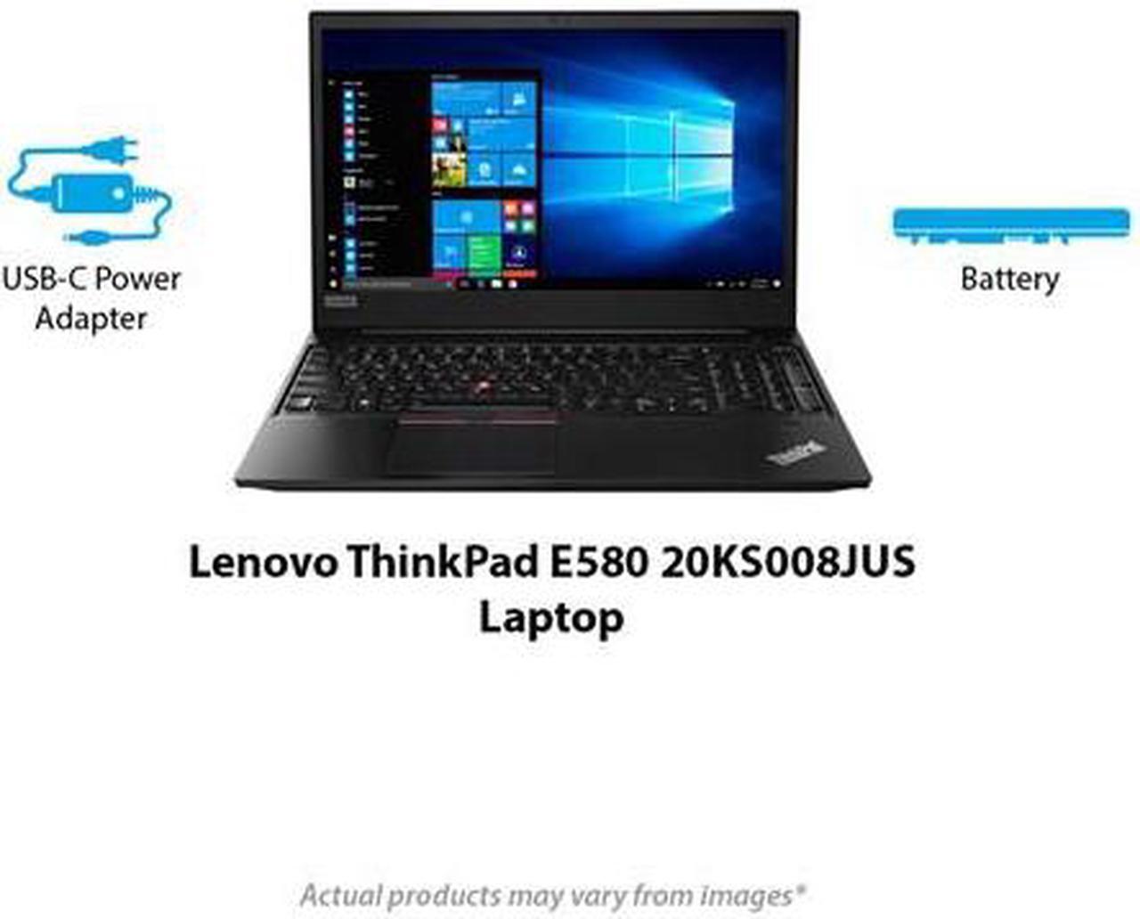 Alt view image 9 of 9 - Lenovo Laptop ThinkPad Intel Core i3-7020U 4GB Memory 500GB HDD Intel HD Graphics 620 15.6" Non-Touch Screen Windows 10 Pro 64-bit E580 (20KS008JUS)