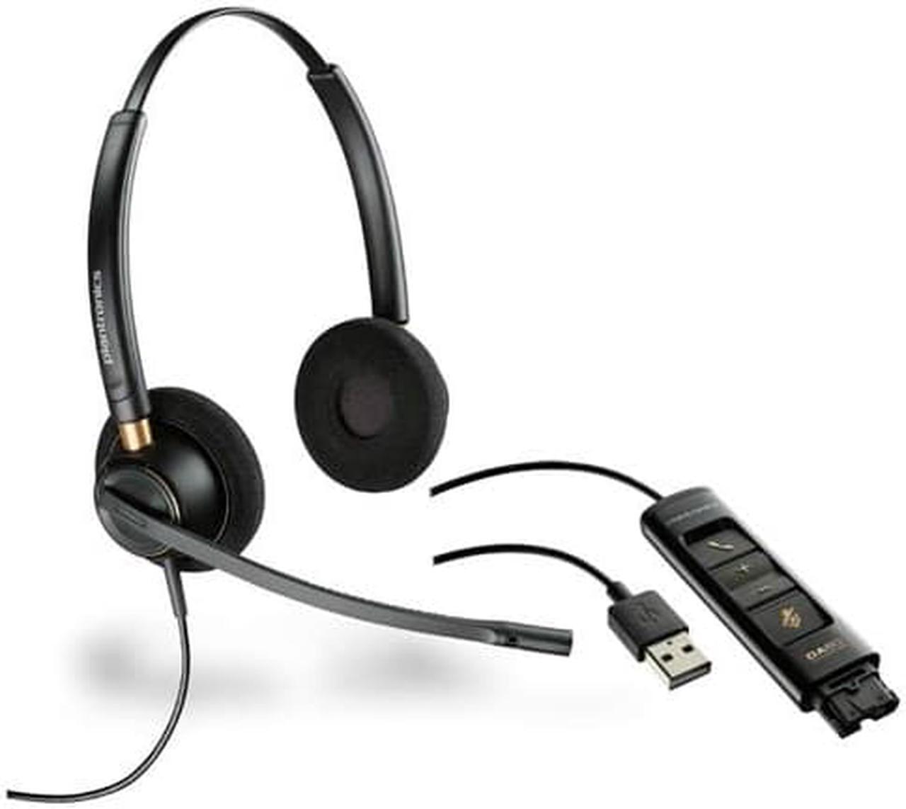 Alt view image 2 of 3 - Plantronics HW520 EncorePro Duo Headset Connects to PC / Deskphones (89434-01)