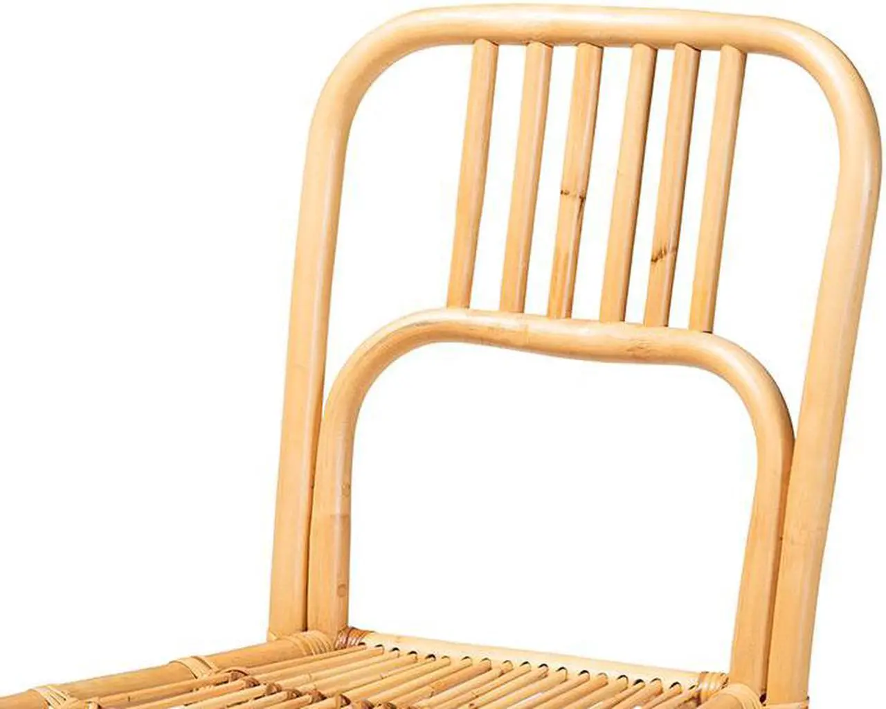 Alt view image 5 of 20 - Baxton Studio Ivora Modern Bohemian Natural Brown Rattan Counter Stool