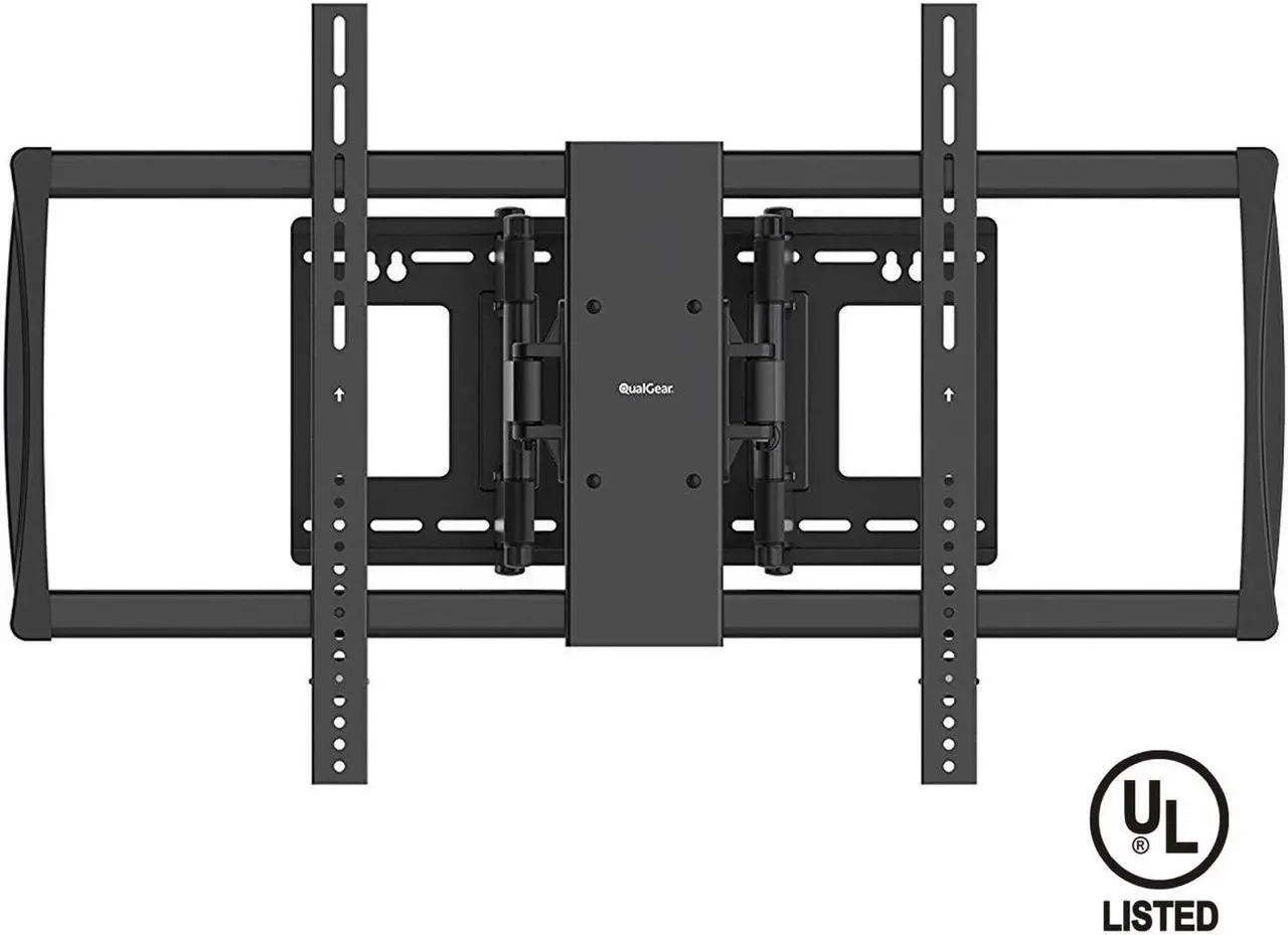 Alt view image 6 of 6 - QualGear® Heavy Duty Full Motion TV Wall Mount for 60-100 Inch Flat Panel and Curved TVs, Black (QG-TM-092-BLK) [UL Listed]