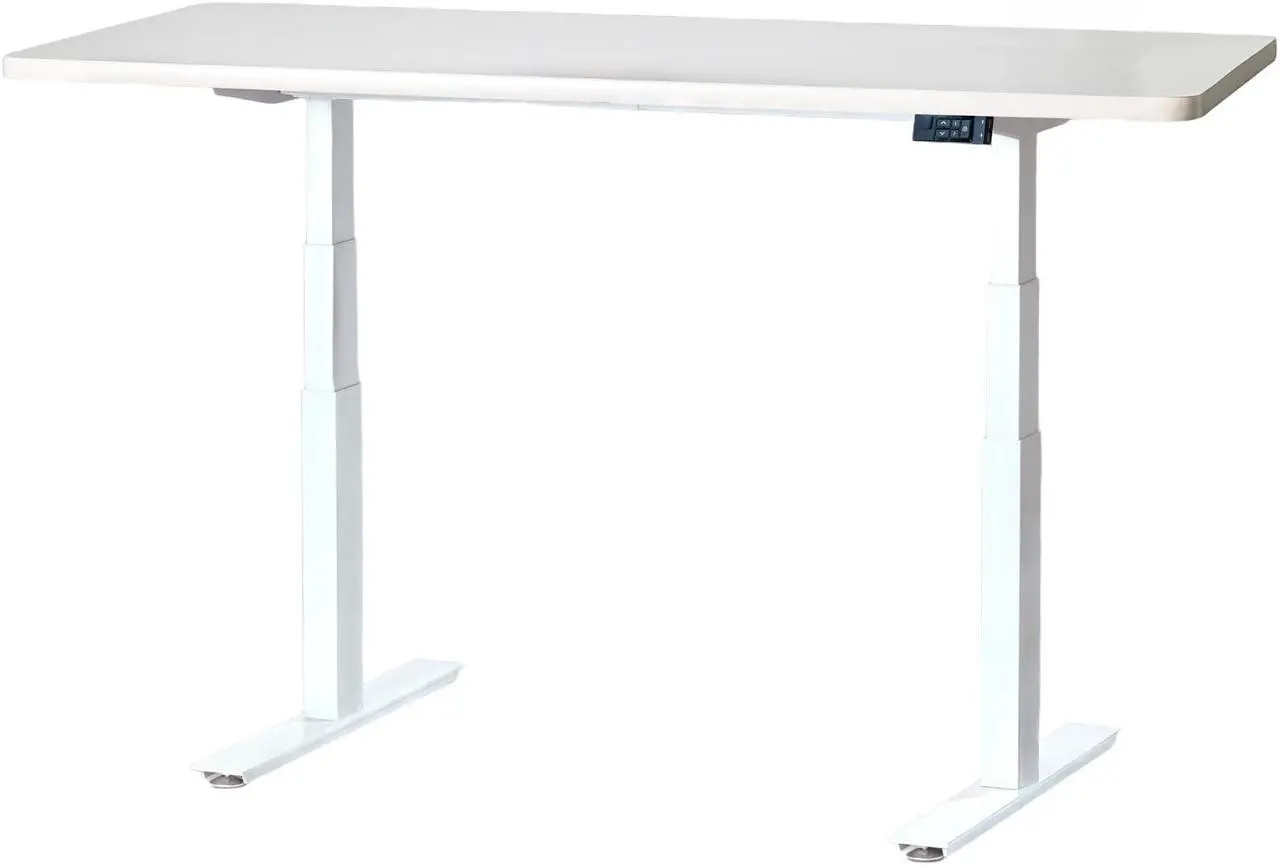 Main image of QualGear Smart Standing Desk - Mobile App Control, White