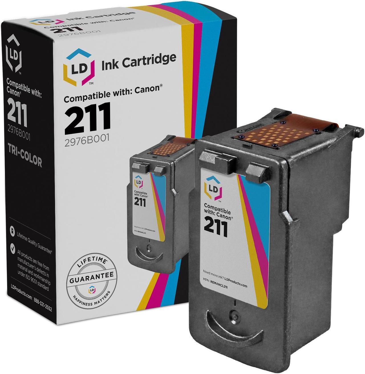 Main image of LD Remanufactured Ink Cartridge Replacement for Canon CL-211 (Color) Compatible w Pixma MP240 MP480 MX330 MP490 MP250 MX320 iP2702 MX350 iP2700 MP270 MX340 MP280 MP495 MX410 MX420 MX360 MP499 MP230