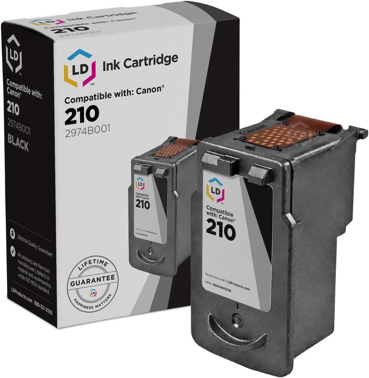 Main image of LD Remanufactured Ink Cartridge Replacement for Canon PG-210 2974B001 (Black) Compatible w MP240 MP480 MX330 MP490 MP250 MX320 iP2702 MX350 iP2700 MP270 MX340 MP280 MP495 MX410 MX420 MX360 MP499 MP230