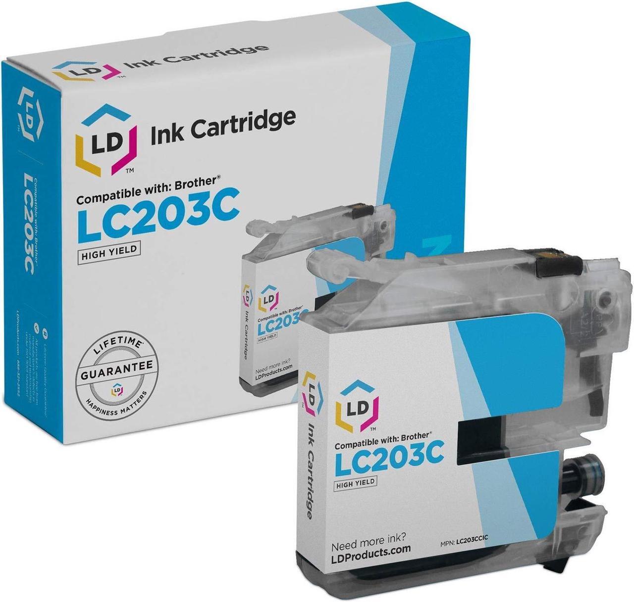 Main image of LD Products Compatible Ink Cartridge Replacement for Brother LC203C High Yield (Cyan)