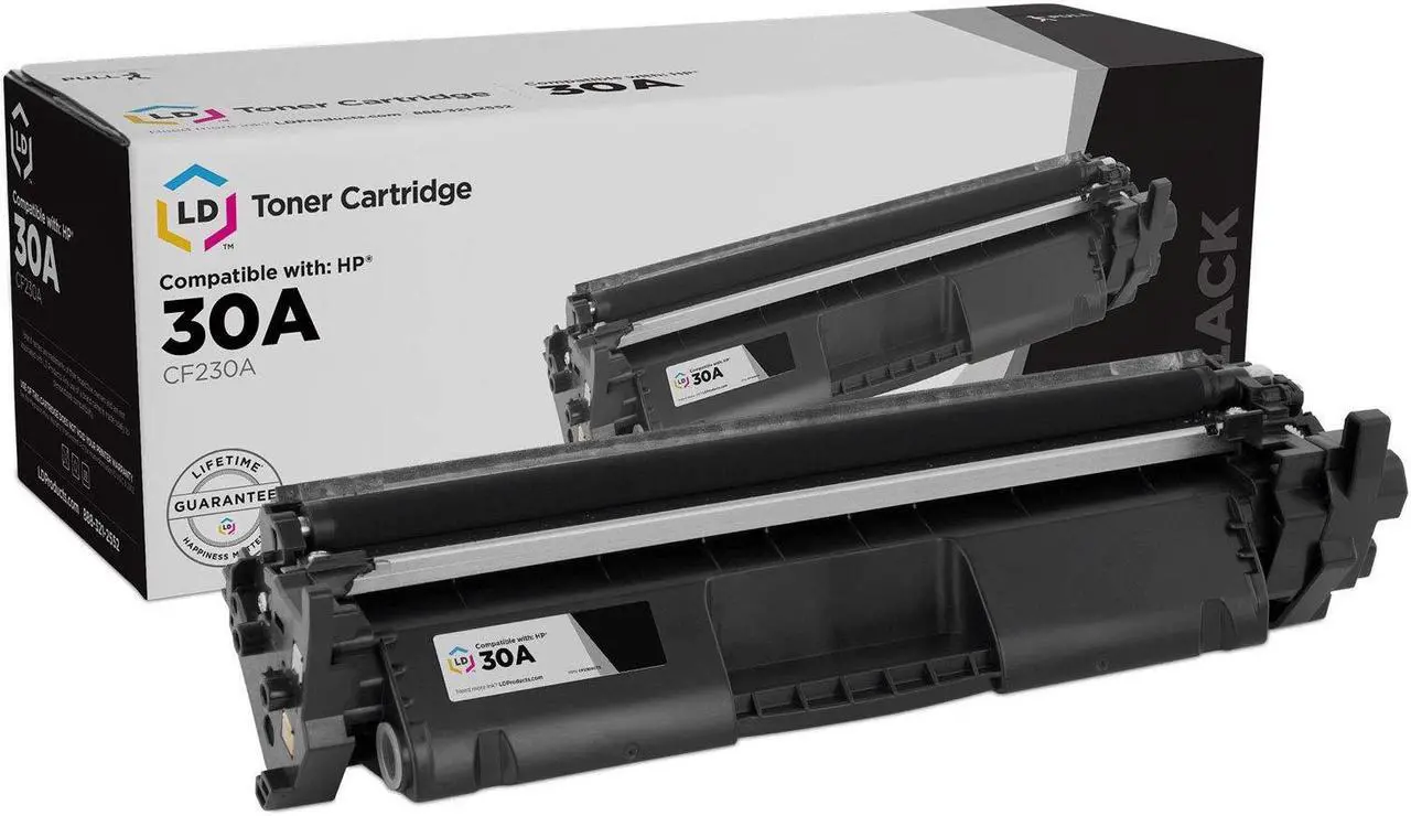 Main image of LD Products Compatible Replacement for HP 30A CF230A 30X CF230X Toner Cartridge (Black) for use in HP Laserjet Pro: M203d, M203dn, M203dw, MFP M227d, MFP M227fdn, MFP M227fdw, MFP M227sdn